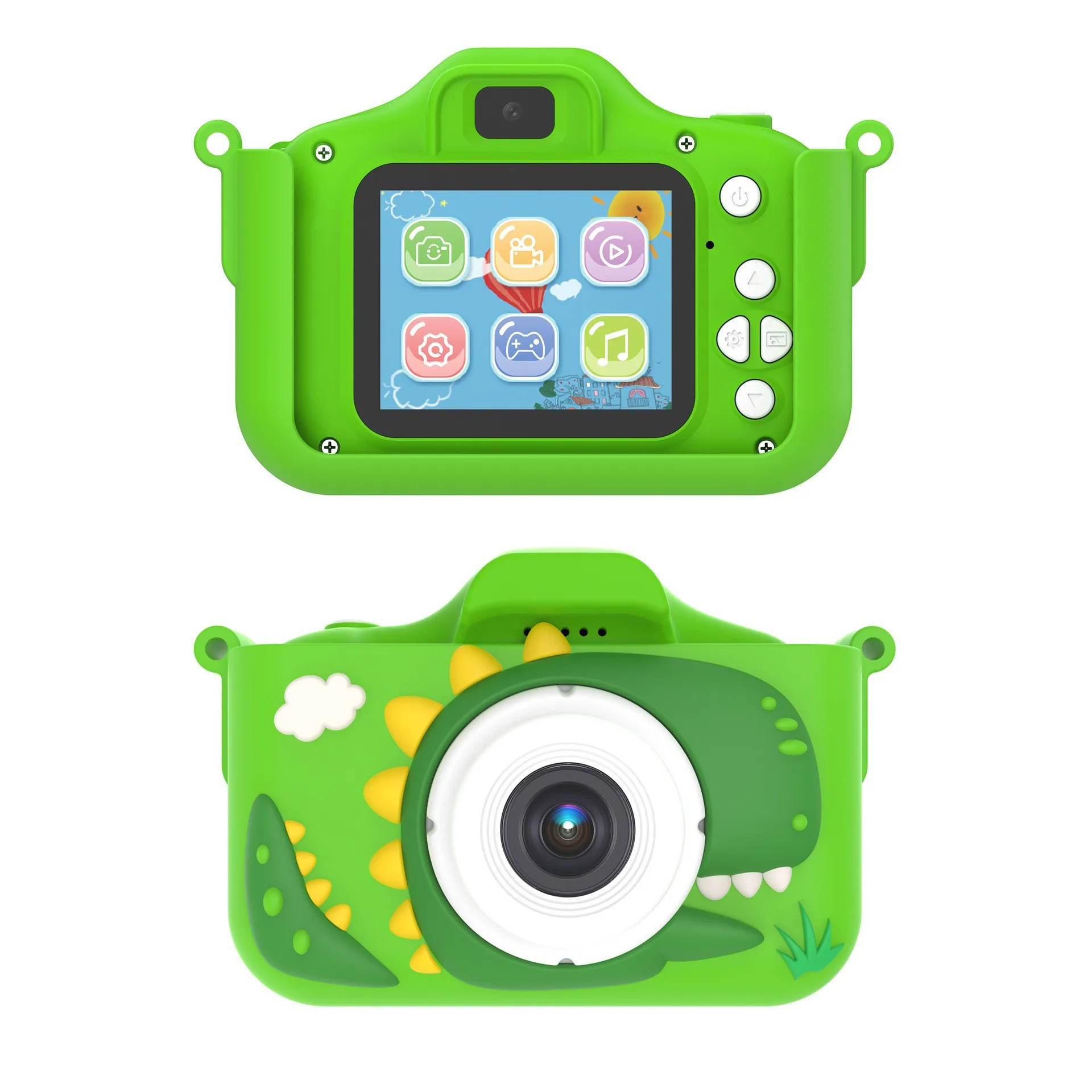 Cámara de dibujos animados para niños, cámara de grabación de dibujos animados de alta definición, pequeña DSLR con cámaras duales