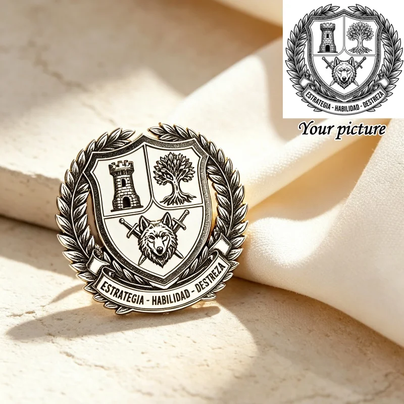 Custom Photo Lapel Pin Personalized Logo Stainless Steel Brooch for Clothing Backpack Souvenir Wholesale Metal Craft Gift