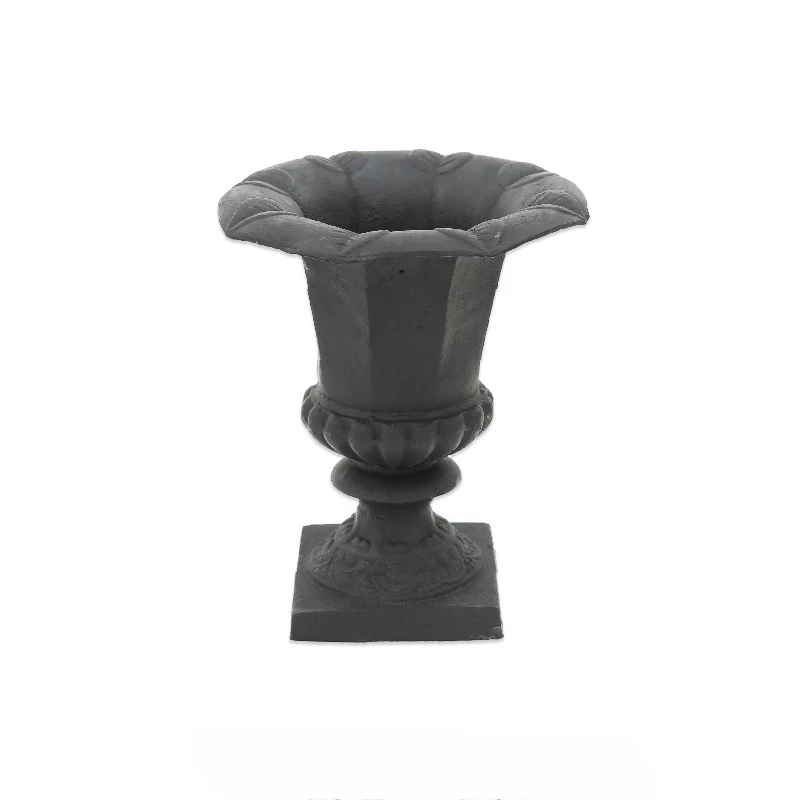 

Cast Iron Trumpet Leaf Trophy Flower Pot