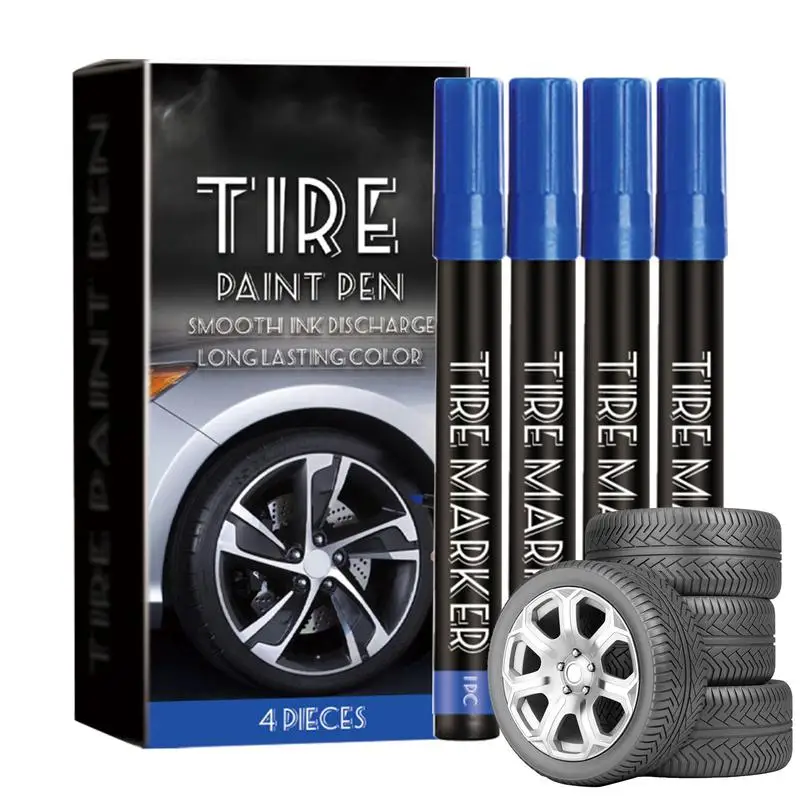 

For Bus Tire Paint Marker For Car Tire Lettering 4X Car Tire Paint Lettering Marker Color Tire Pen Marker For SUV Bus