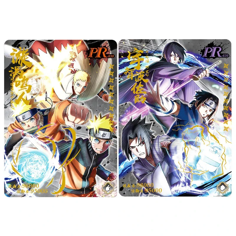 Anime NARUTO Rare PR Game Collectible Cards Uchiha Sasuke Uzumaki Naruto Haruno Sakura Toys for Boys Christmas Birthday Gift view 4