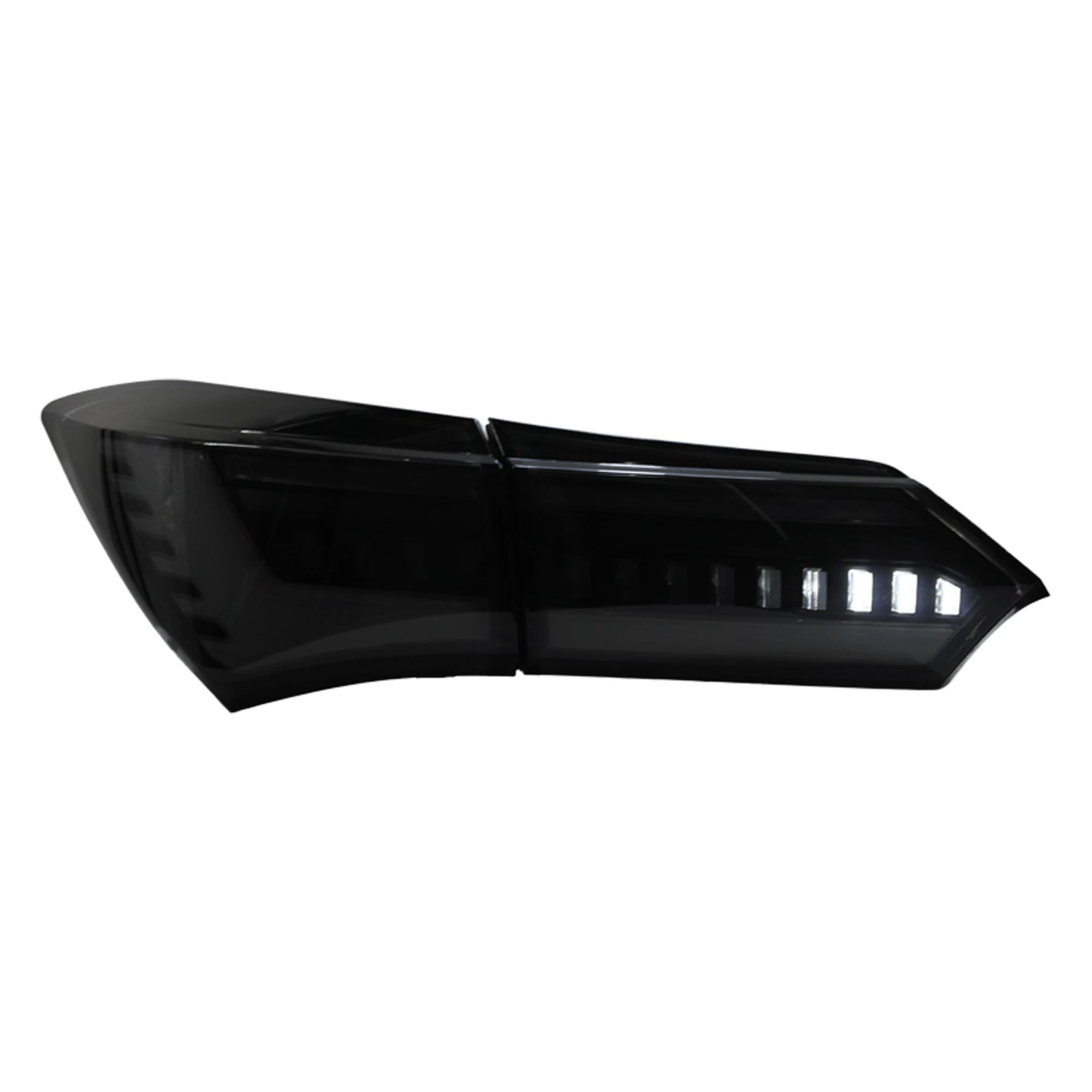 DK مصنع الحركة LED أضواء خلفية لتويوتا كورولا 2014-2019 11th GEN سيدان E210 مجموعة مصابيح خلفية للسيارة