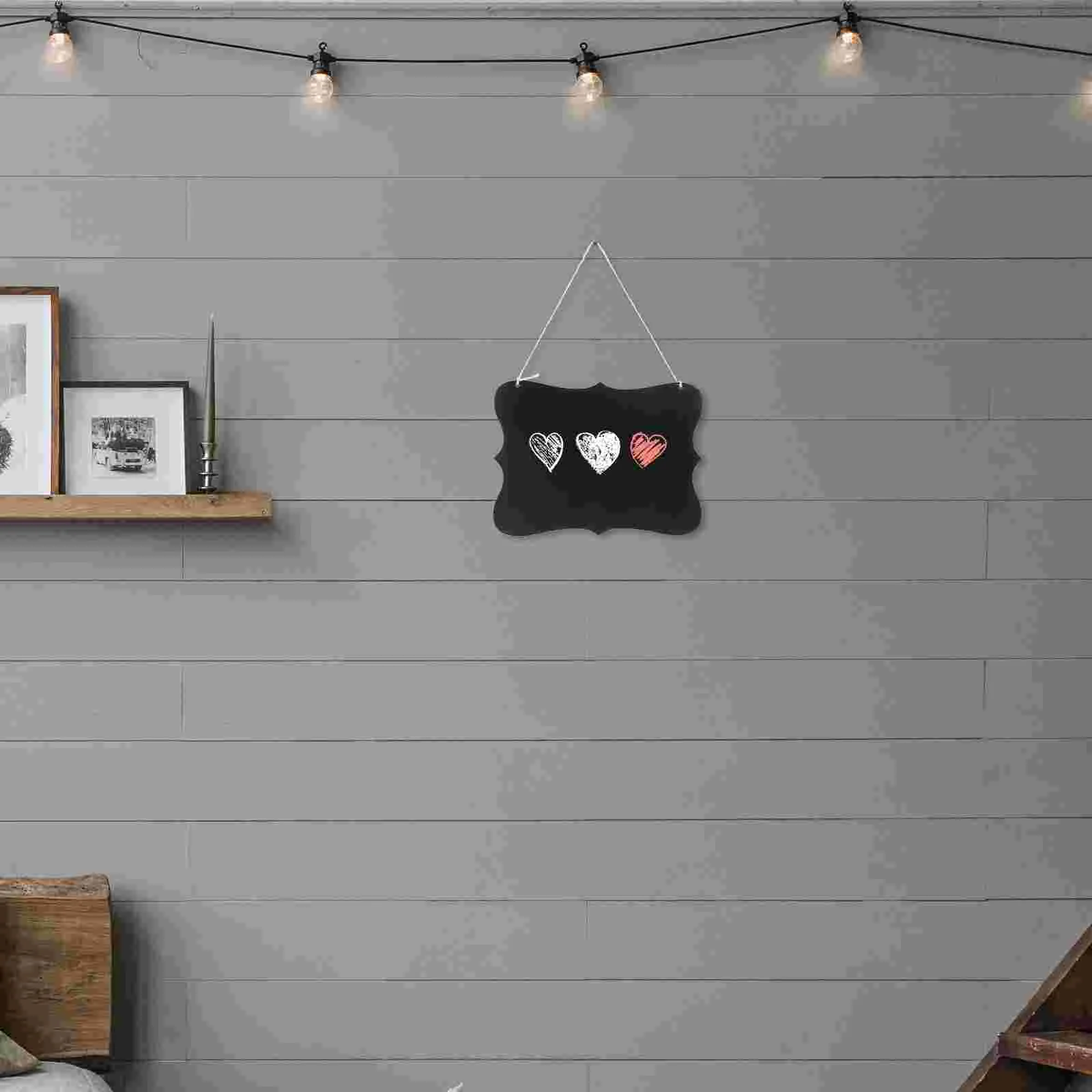 Decorative Chalk Board Double-sided Blackboard Chalkboard Sign Small Reusable Wooden Message