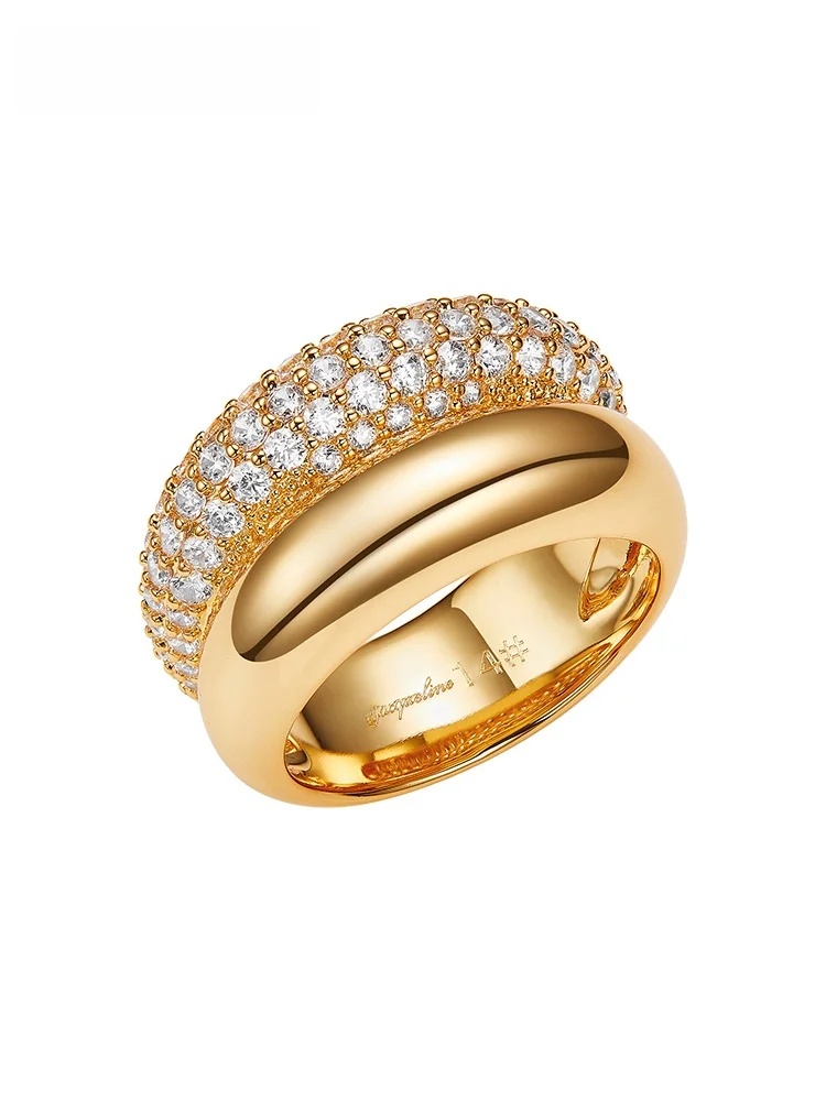 

Двухкольцевое кольцо класса люкс с бриллиантами Nana Jacqueline – модный подарок на день рождения от бренда Ele Fashionable Fre out