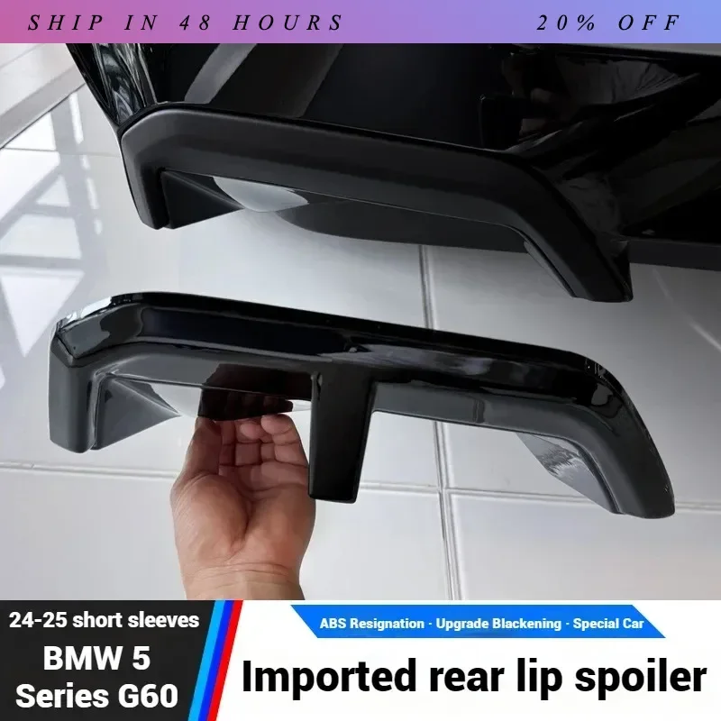 IOSN For BMW 5 Series i5 G60 2024 Black Rear Bumper Diffuser Tail lip Side Splitter Exterior Modification Rear Spoiler Accessori