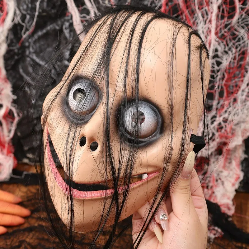 Realistisch eng masker Halloween Horror Face Cover voor spookachtige aantrekkingskracht Prank Beangstigend Prop Lichtgewicht ademend Unisex