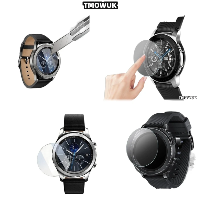 

For Samsung Gear Sport Gear 2 3 4 zero No Residue Tempered Glass Screen protector HD 9H Scratch-Resistant Crystal Clear
