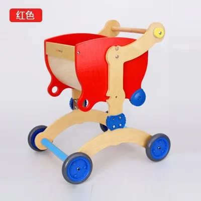 Wooden Baby Walker & Stroller Solid Wood Ride-On Toy