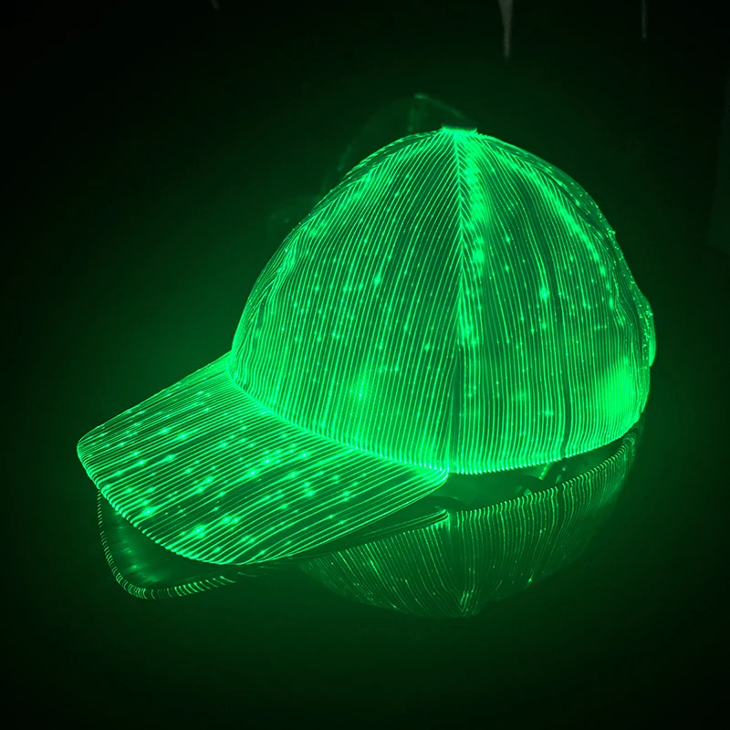 LED Fiber Optic Neon Fischer Hut Leuchtende Farbwechsel Eimer Hut Nachtclub Konzert Bar Requisiten Hiphop Dance Bühne Zeigen Dekor – Detail 25