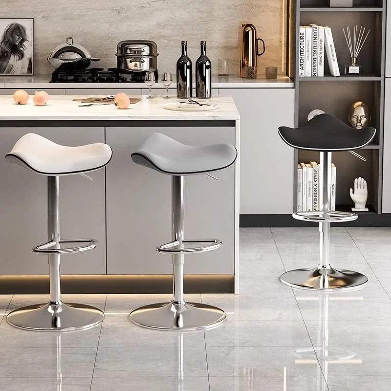 

Firm Household Goods Bar Chair Chair Lift High Stool Rotating Bar Stool Light Luxury Home Backrest Bar Chair High Chair Factory
