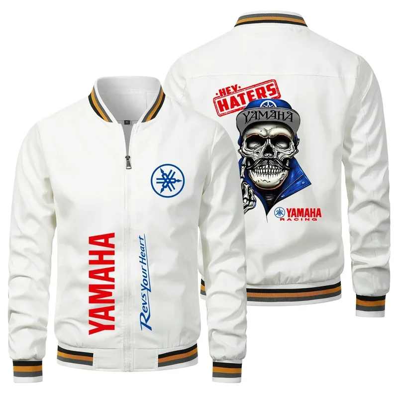 

2025New Motorcycle Jackets Yamaha Logo Hip-hop Harajuku Bomber Jacket Sportswear Biker Jacket Yamaha R1 Jacket Men Clothing