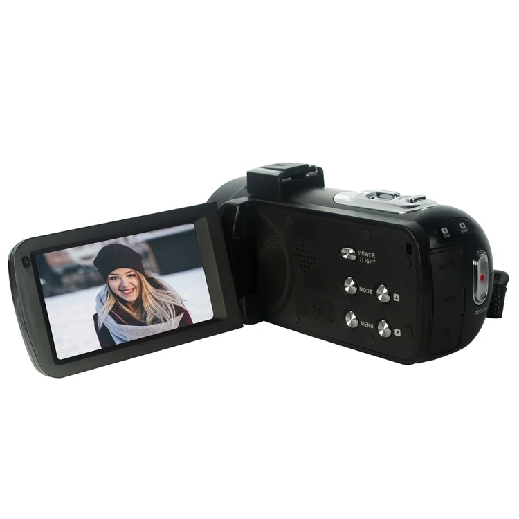 

Professional DV-06 Auto Focus 2.7K HD Camcorder With Remote Control 48 Million HD Reversible LED Light Digital Video Camera