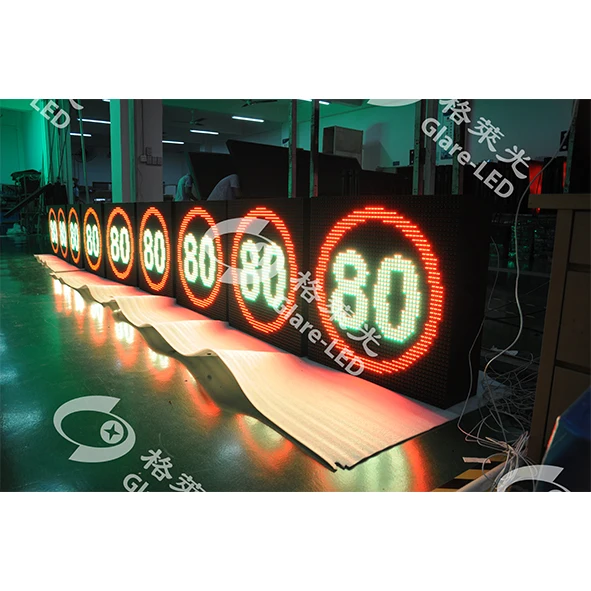 حركة المرور الطريق متغير السرعة الحد قبل تحذير Led تسجيل DIP الرقمية Led عرض لوحة لوحة LED علامة الحد من السرعة