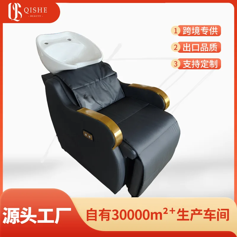 

Высококачественная парикмахерская с шампунем, специальная полуотводящая парикмахерская кровать со смывом, керамическая раковина для сидения, парикмахерская, кровать для шампуня