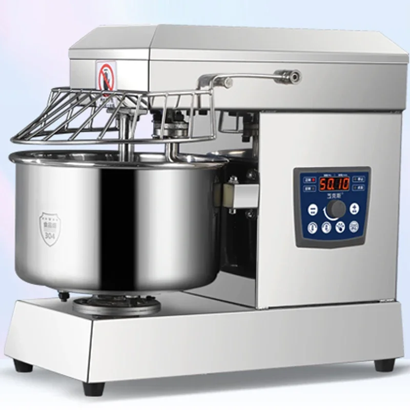 10/15L Dough Mixer Commercial Small Automatic New Double Action Kneading Electromechanical Live Bread Mixer