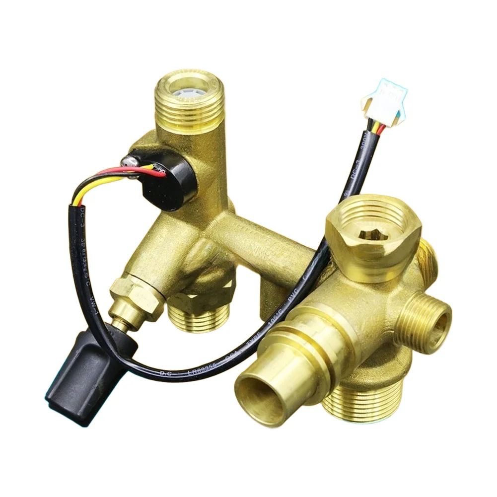 Wall Hung Boiler Water Inlet Component with Hall Effect Sensor for Stable Operation Copper 20mm / 25mm Threads