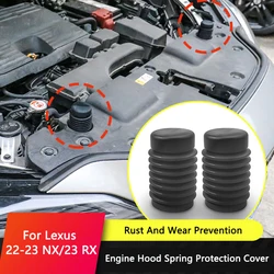 QHCP Car Front Engine Spring Protective Cover Silicone Engine Spring Covers Trim Fit For Lexus NX 260 350h 22-23 RX350h 450h+ 23