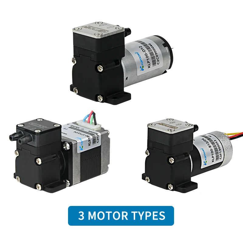 Kamoer KLP100 100ml/min 12 Volt 24V brush brushless stepper motor Mini Diaphragm Liquid Air Transfer Pump