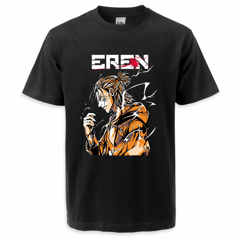 

Attack On Titan Japan Anime Mens Tshirts 2024 Summer Eren Levi AOT Mangas Streetwear Hop High Quality Tees O-neck T Shirts