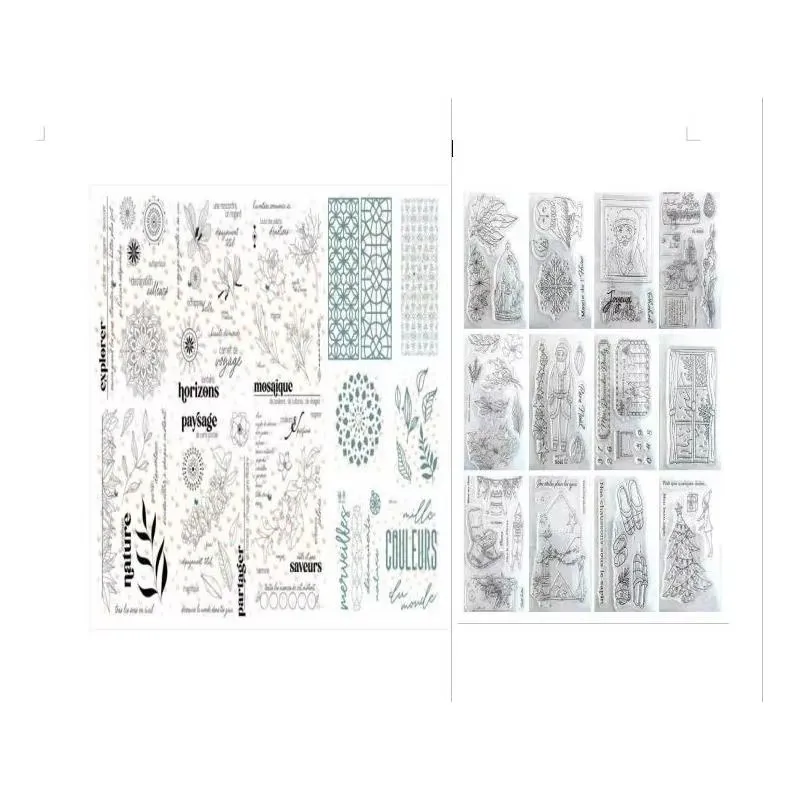 French Words Transparent Clear Stamps for DIY Scrapbooking/Card Making Fun Decoration Supplies A0312
