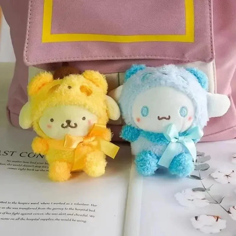 

10 шт. милых плюшевых брелоков Sanrio: Куроми, Хелло Китти, Синаморолл. Брелоки-подвески для сумок, игрушки, подарок для девочек.