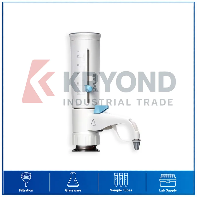 Bottle Top Dispenser 0.5ml 100ml Adjustable Lab Dispenser With Laboratory Instrument Research Use Application Series Pack Set