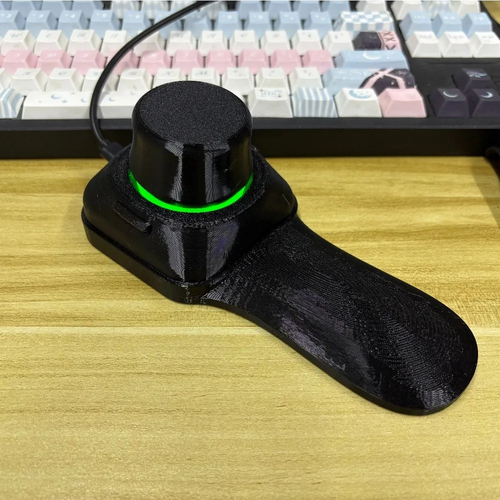 Black Wired 3D Mouse Replica Custom PETG Printing SEEED RP2040 Core Board Tli493 Magnetic Sensor Compatible with 3dconnexion