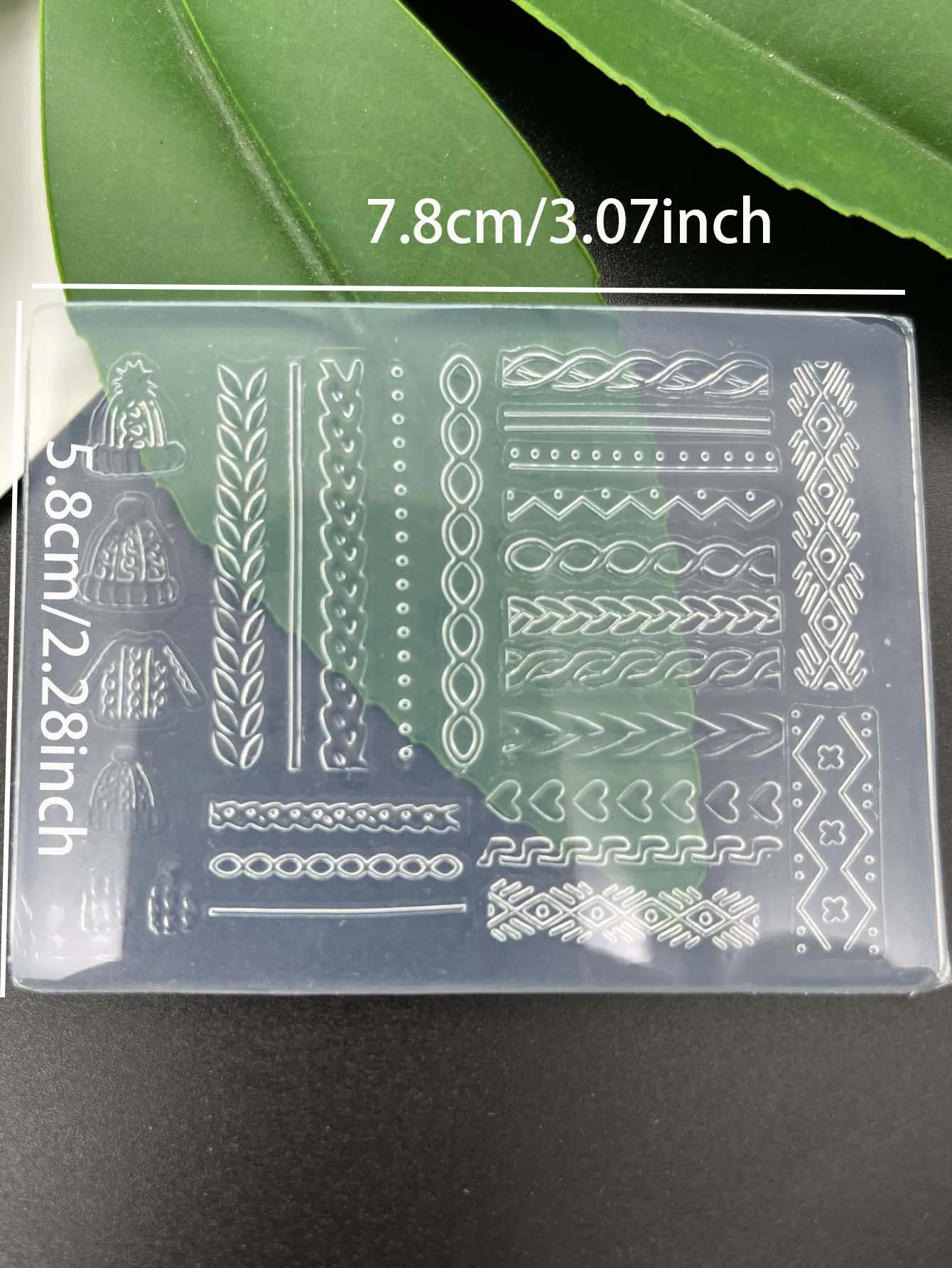 1pc maglione linea cappello stampo 3D decorazioni per unghie in silicone modelli fai da te ultrasottili stampo per unghie artigianato gioielli