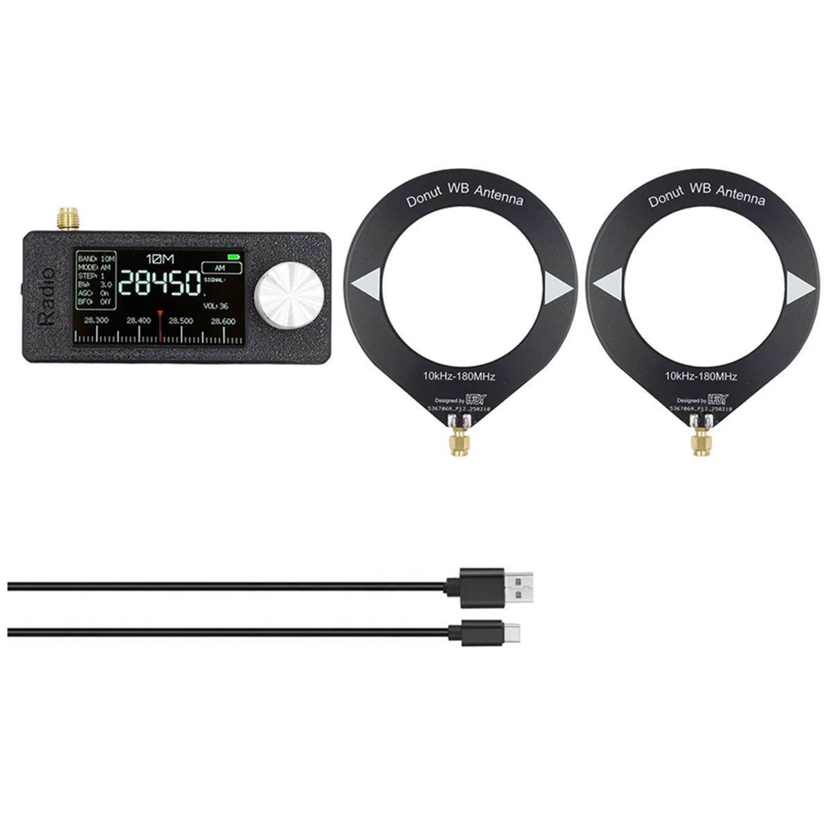 

ASJQ-SI4732 Portable Mini Radio 10Khz-180Mhz LSB USB AM FM Pocket Mini Radio All Band Radio Receiver with Antenna