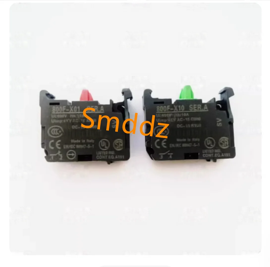 5 pieces, 800F-X10 normally open contact AB, 800F series button switch normally closed 800F-X01