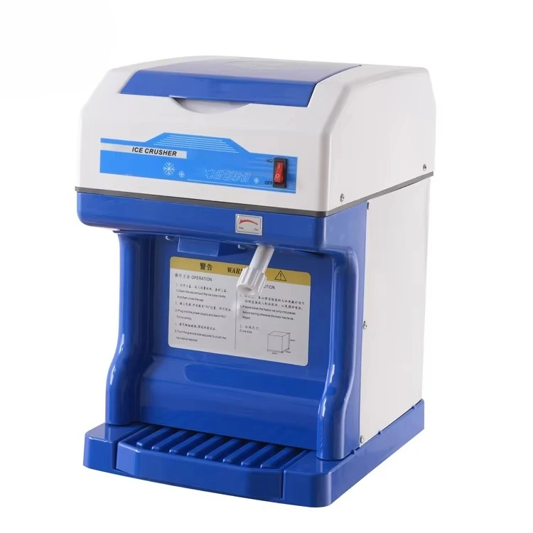 Commercial Electric Ice Crusher Shaved Ice Machine for Cold Drink Shop Restaurant Home Party Snow Cone Making Slush Ice