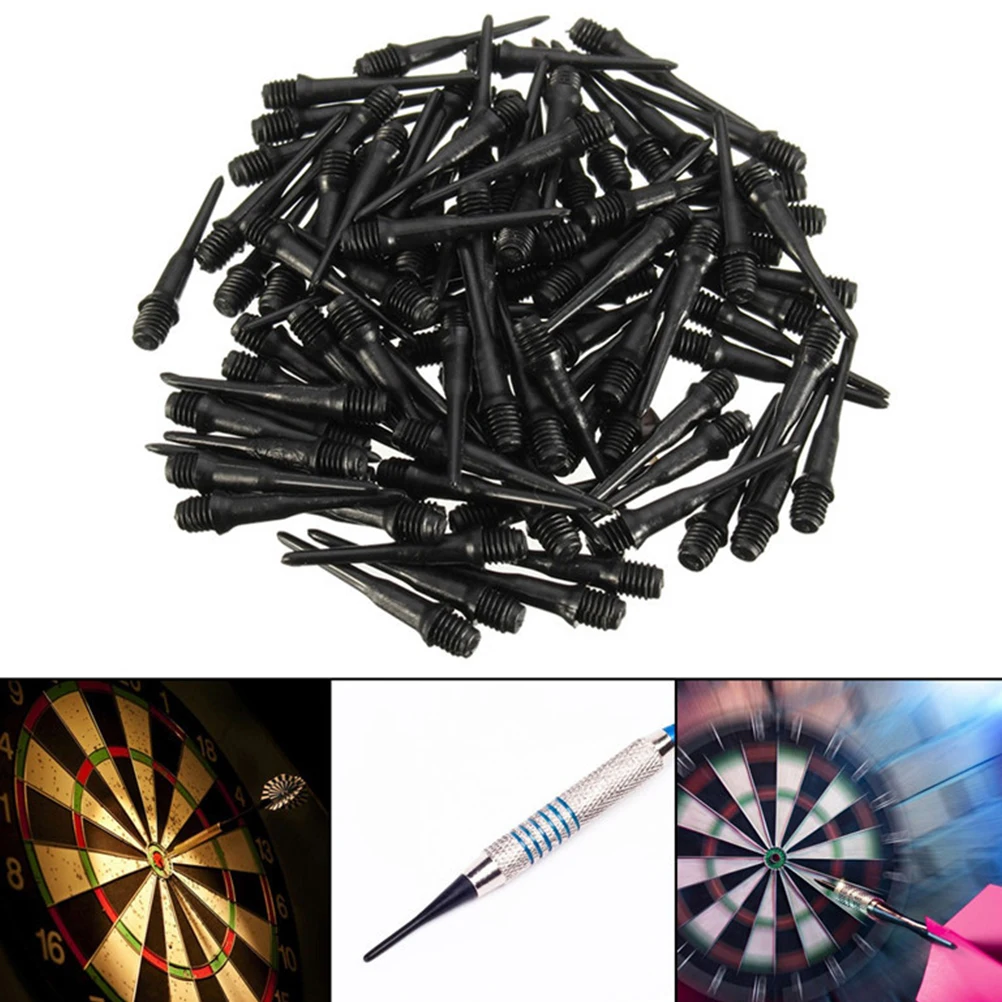 

100pcs Fly Strong Durable Spiral Design Easy Install Replacement Tip For Electronic Dart Accessories Point