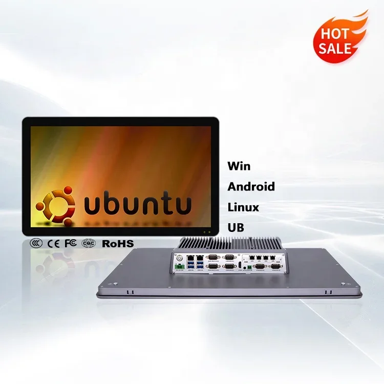 China Manufacture Qiyang Linux Single Board Embedded Fanless All In On Touch Panel Pc Industrial Tablet Compute IP65/IP66/IP67