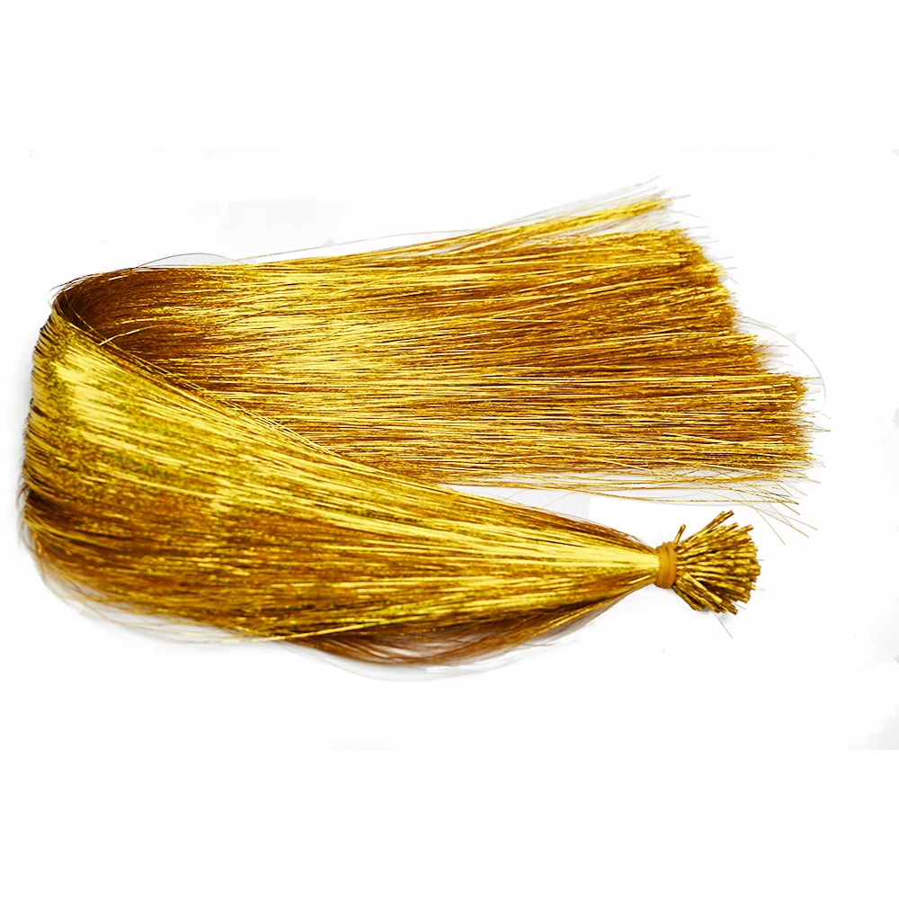 50 stks/pak I Tip Klatergoud Hair Extensions Glitter Klatergoud Haar Synthetische Fee Haarstukjes Dazzle Haaraccessoires Voor Vrouwen Party