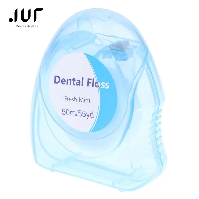 

1Rolls 50m Dental Flosser Oral Hygiene Teeth Cleaning Wax Mint Flavored Dental Floss Spool Toothpick Teeth Flosser