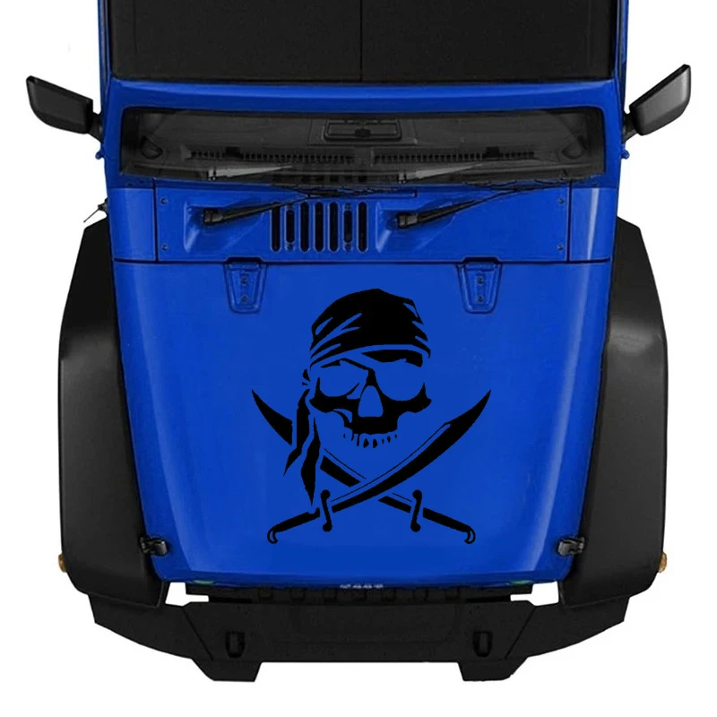 

Pirate Skull with Cross Swords Car Sticker Waterproof Vinyl Decal for Auto Bumper Window Laptop Motorcycle