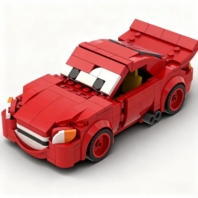 369 個 MOC アルティメット ライトニング・マックィーン シティ チャンピオンズ スーパーカー モデル 組み立てブロック おもちゃ DIY アイデア クリスマスギフト ブロック 誕生日プレゼント