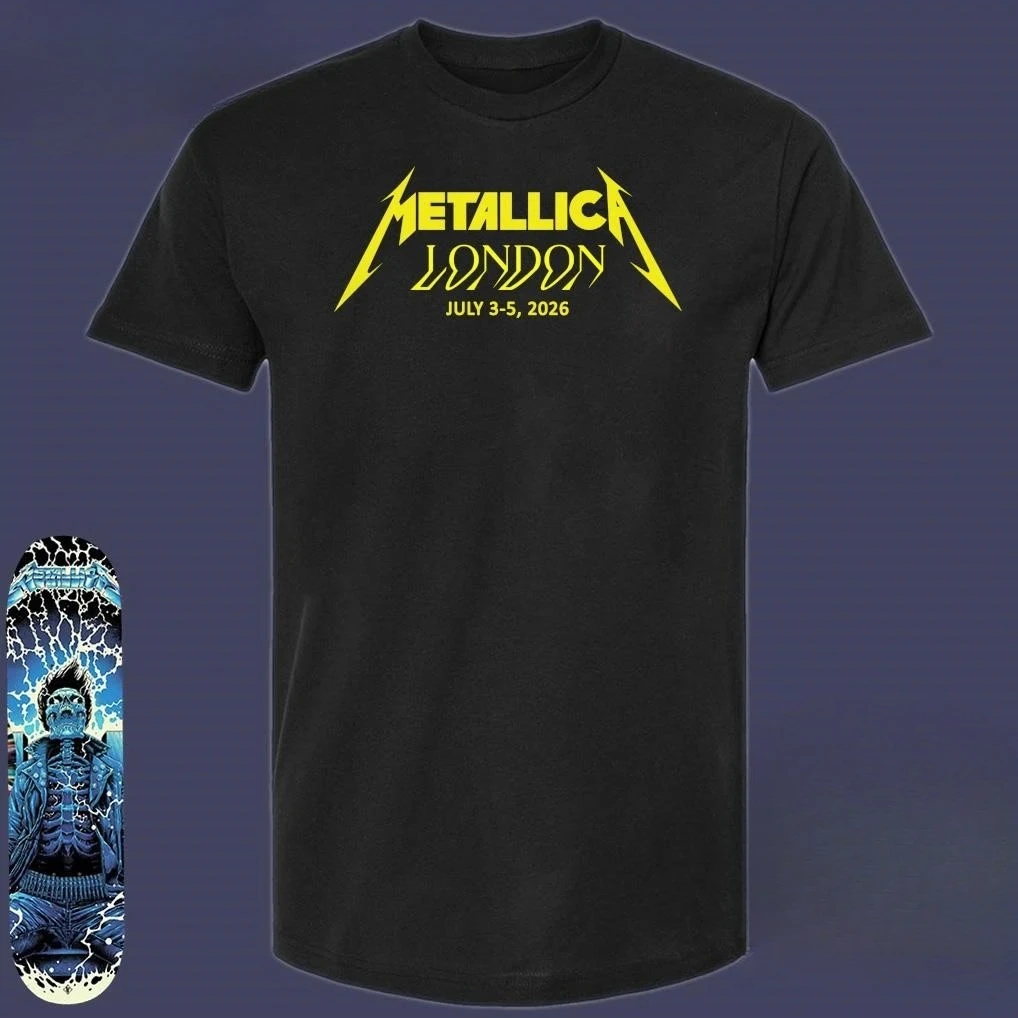 Metallica M72 London 3.-5. Juli 2026 Kunst-T-Shirt – Detail 4