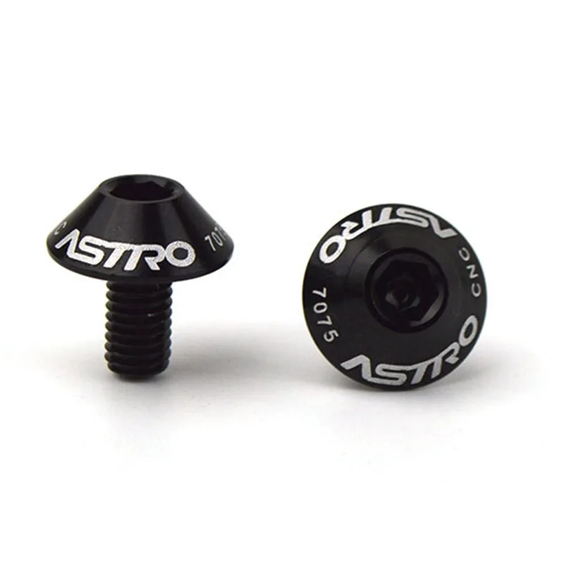 2Pcs Bottle Cage Holder Screws Aluminum Alloy 7075 Mountain Road Bike M5*12 Bolt High Quality Bottle Cage Screws