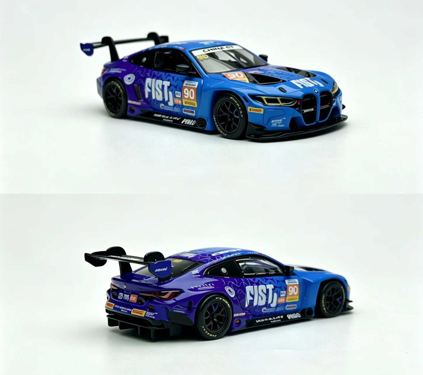 Mini GT 1215 1/64 M4 GT3 EVO #90 2025 China GT Diecast Car Model Alloy