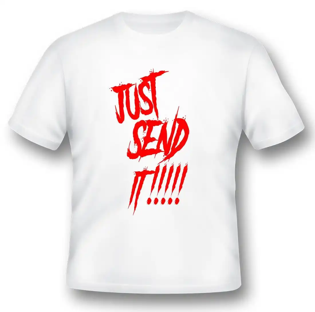 Just send it no blood black or white tee