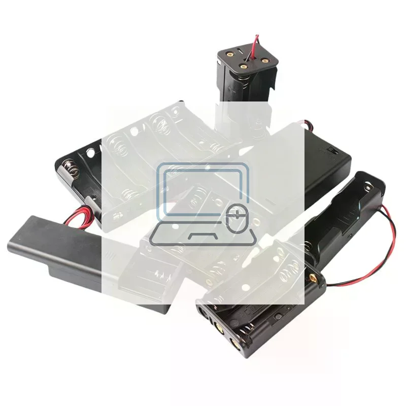 1/3Pcs AA Battery Holder Storage Case Box With Switch And Cover For AA Batteries Standard Container 1 2 3 4 6 8 Slots