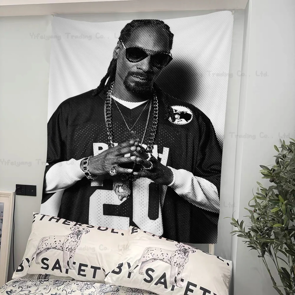 Snoop Dogg Singer Star Music Colorful Tapestry Wall Hanging Hanging Bohemian Wall Tapestries Mandala Wall Hanging Sheets