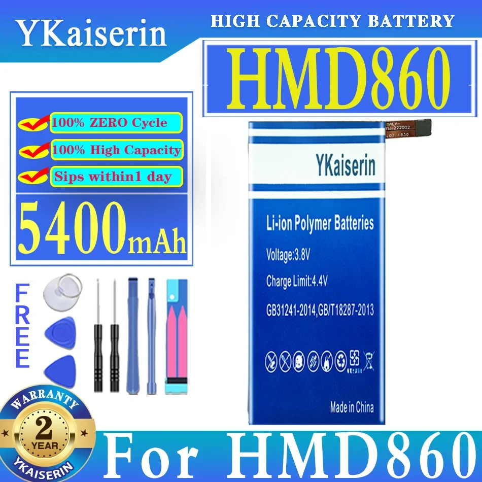 

YKaiserin Battery 5400mAh For HMD860 Mobile Phone Batteries