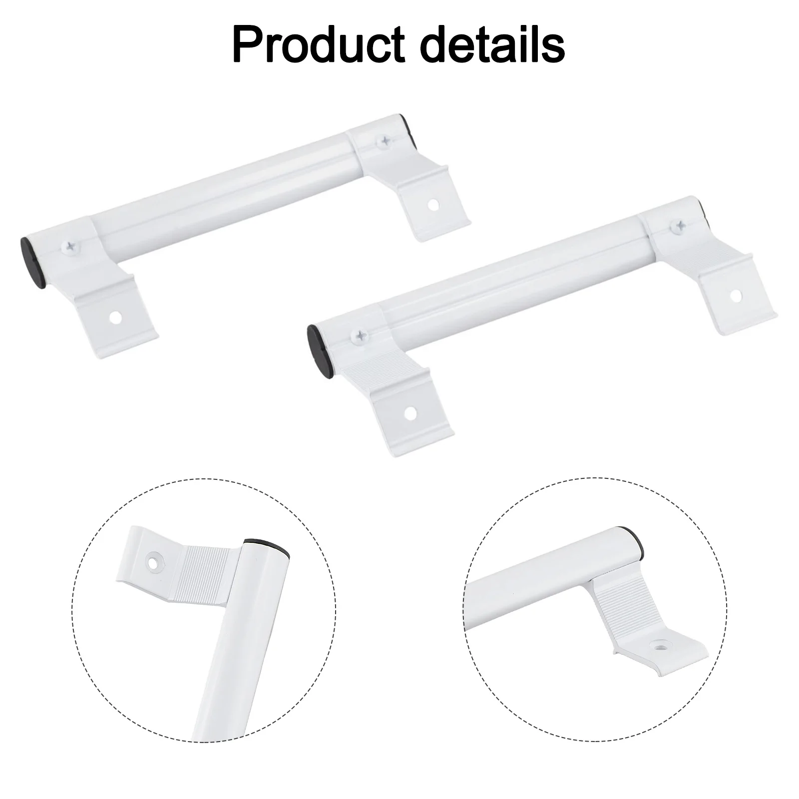 Ergonomic Door Handle Glass Door Handle Door Replacement High-Temperature Coating Solid Base Structure Comfortable Grip Design