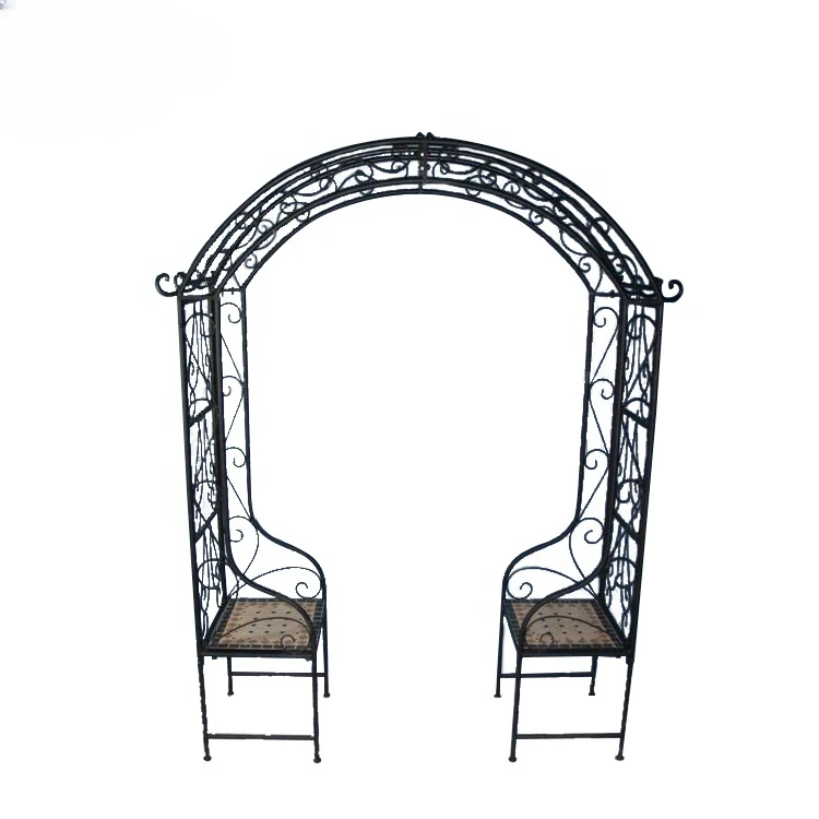 NEWNEW Garden Metal Arch With Two Seater ,Trellis Arch For Weddings