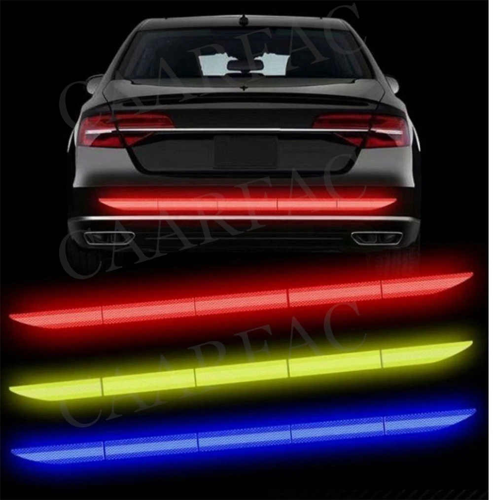 

Car Sticker Reflective Warning Safety Tape Anti Collision Warning Reflective Stickers Automobile Trunk Reflectante Accessories