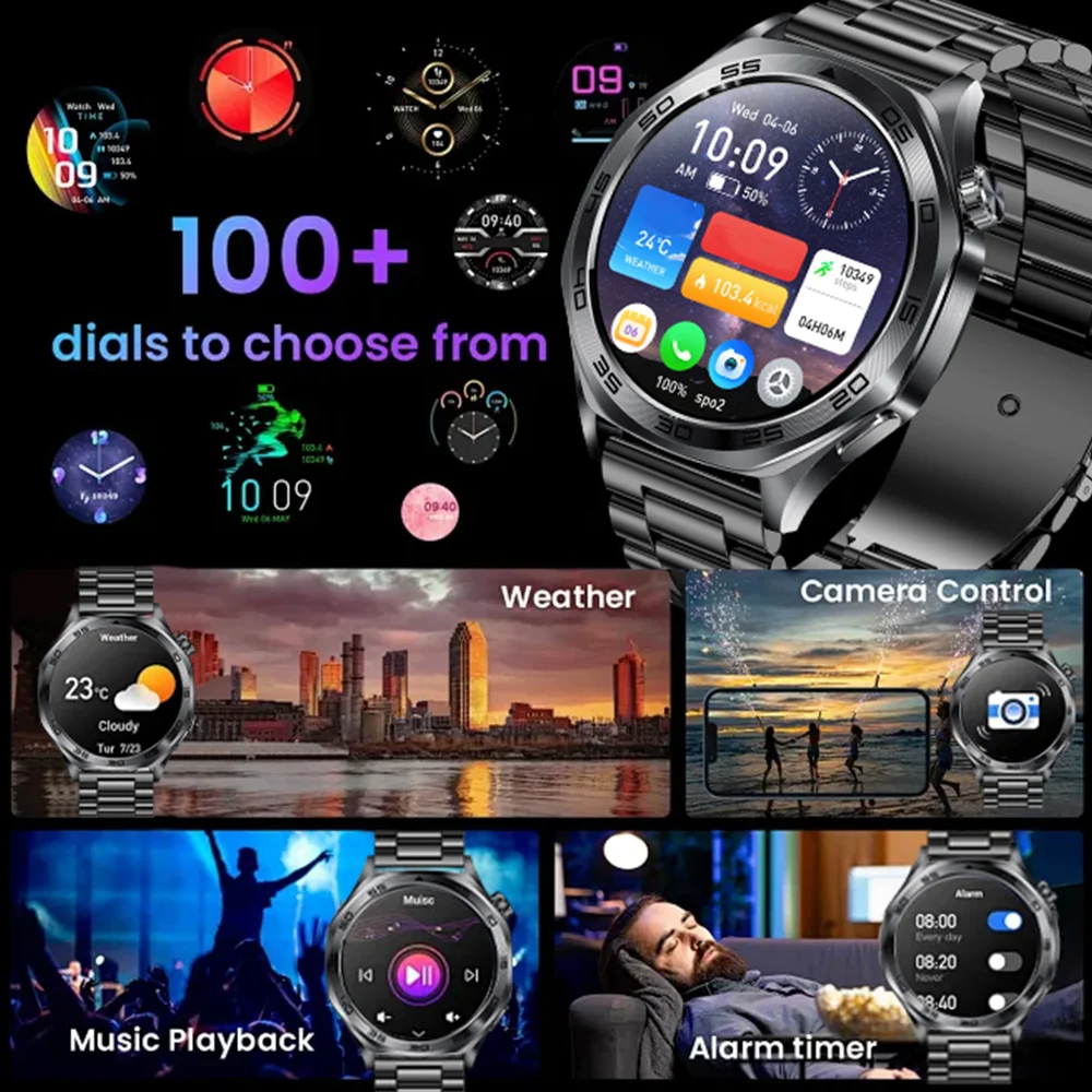 2026 Herren Smartwatch 1,46 Zo – Smartwatch Health Watches Bewertung und Preis