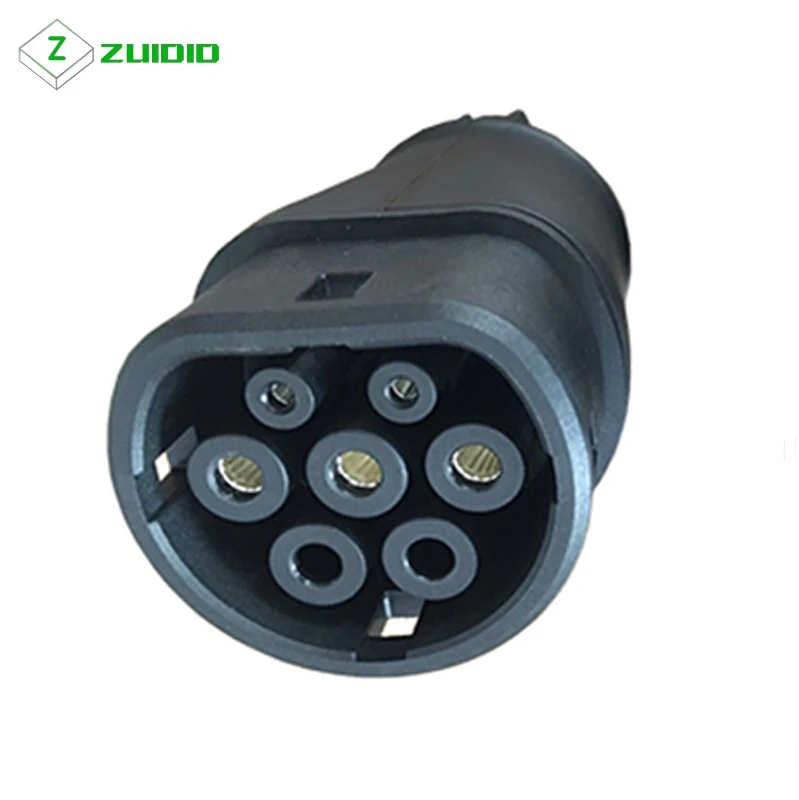 Adaptador EV 16A 32A SAE J1772 conector EVSE cargador de coche tipo 1 a Tipo 2 o tipo 2a Tipo 1 Adaptador de carga para vehículo eléctrico