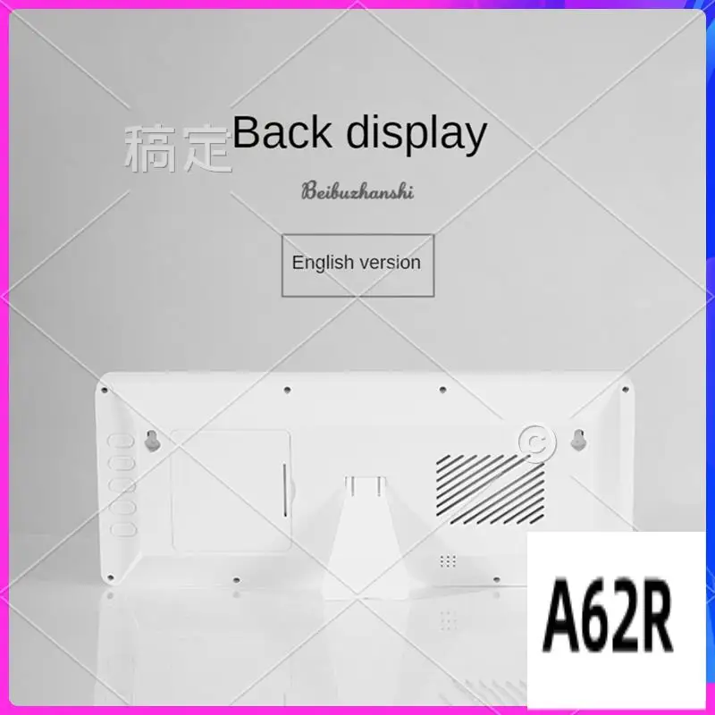 

R2-LCD Digital Alarm Clock With Temperature Sensor Desktop & Wall Mountable Manual & Automatic Display Adjustability Durable -B